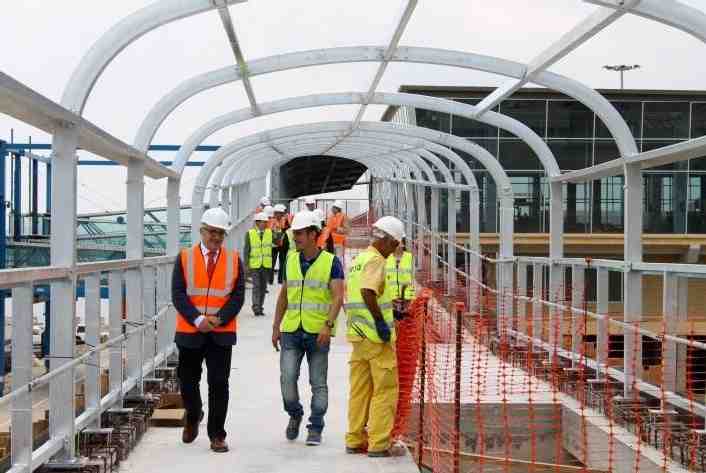 Empresarios españoles y marroquíes visitan en Melilla las obras del Proyecto PLATEMES