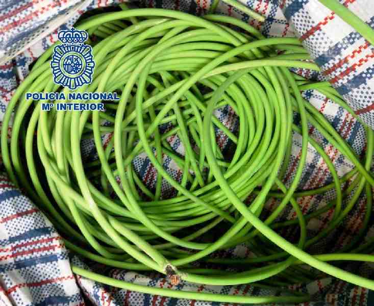 La Policía Nacional detiene a un hombre como presunto autor de un robo de cable eléctrico