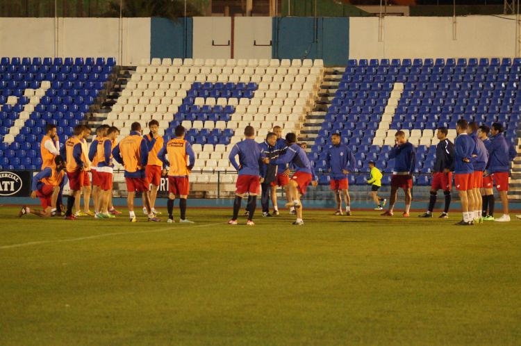 Unión Deportiva Melilla: Los de Juan Moya realizan una sesión vespertina