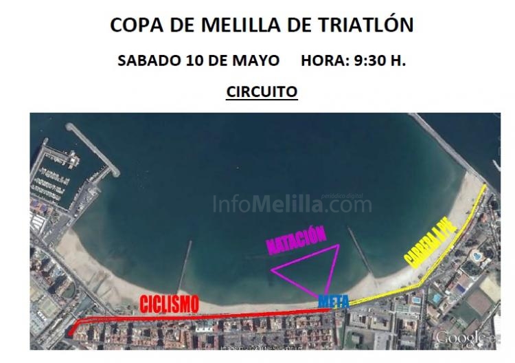 Triptico del circuito donde se desarrollará dicha prueba este sábado