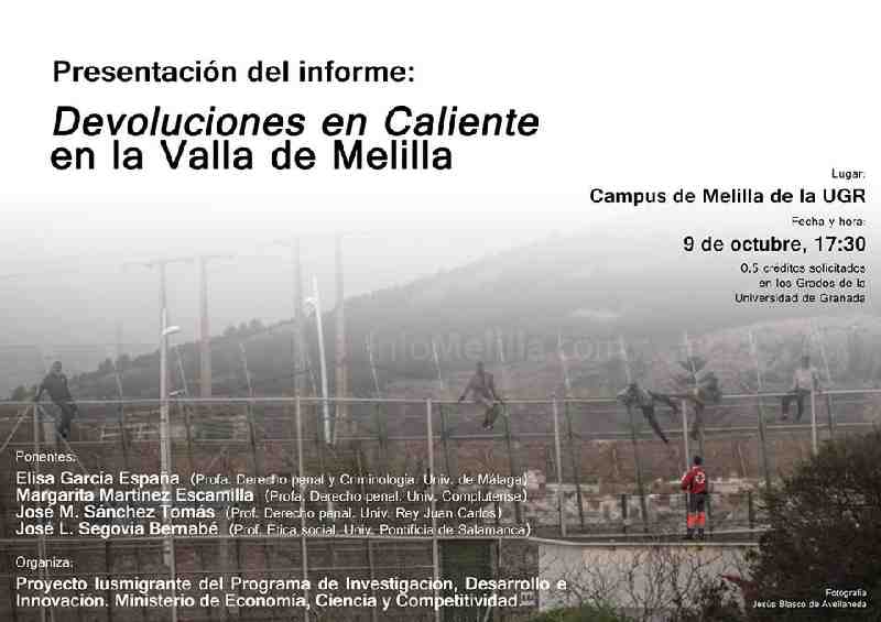 El próximo 9 octubre se presentará el Informe de “Devoluciones en Caliente” del proyecto Iusmigrante