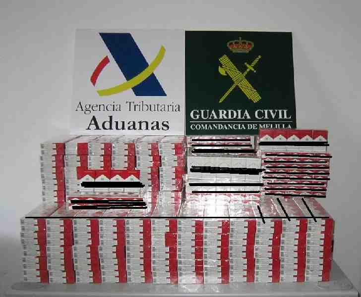 Intervenidas en Beni Enzar 1.710 cajetillas de tabaco extranjeros de contrabando