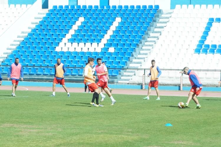 La U.D. Melilla se entrena por última vez antes de recibir al Algeciras C.F.