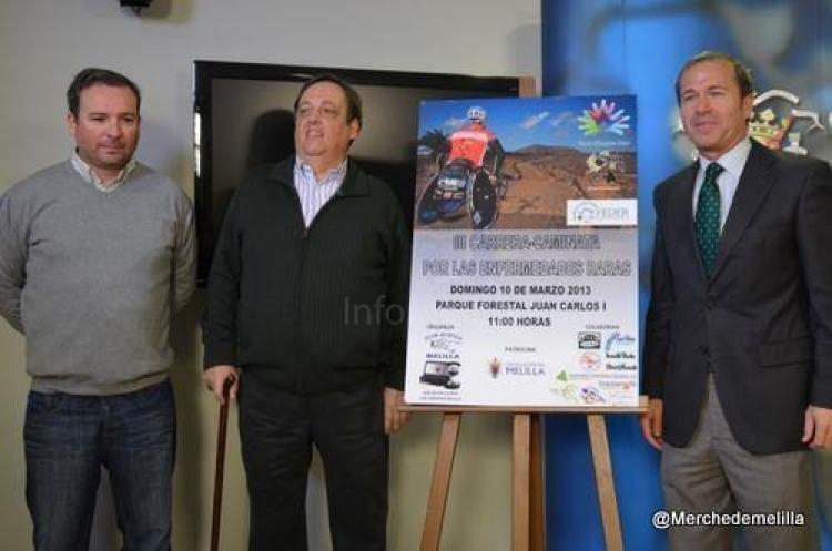 El Consejero de Deportes Miguel Marín, junto a miembros de la organización de dicho evento