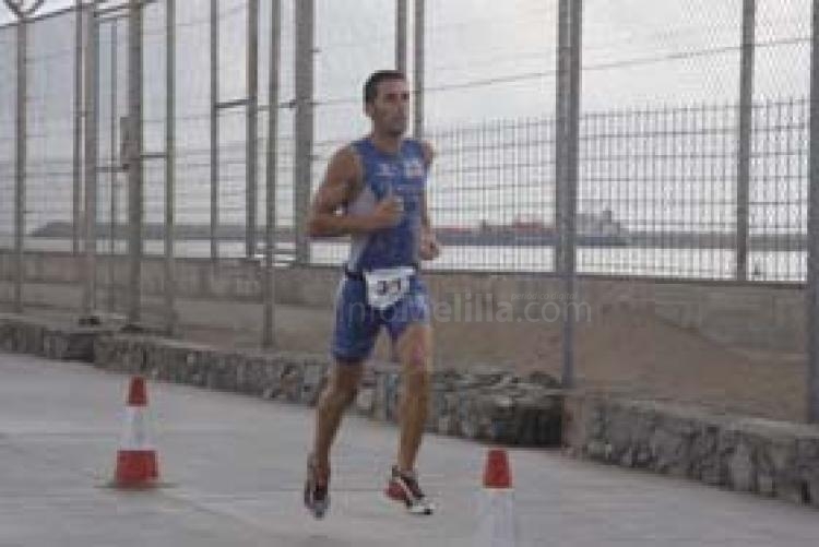 Luismi Ruiz en una de sus carreras, en pleno esfuerzo