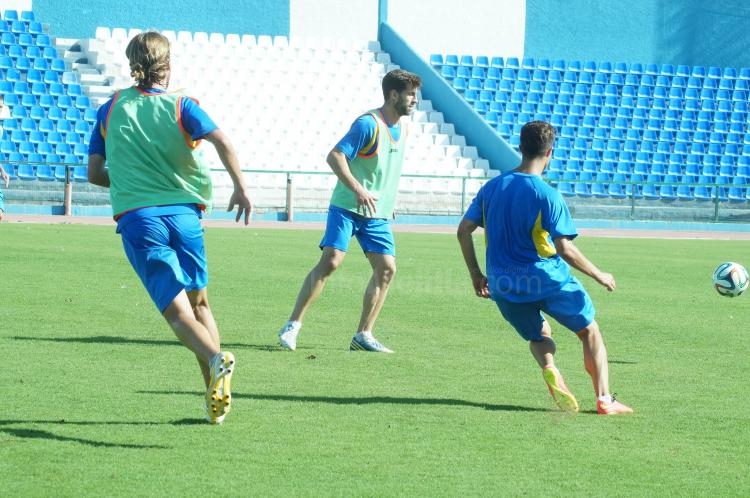 La U.D. Melilla sube un punto de intensidad en el entrenamiento