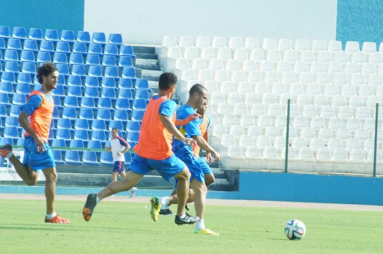 La U.D. Melilla prepara tácticamente el choque del domingo