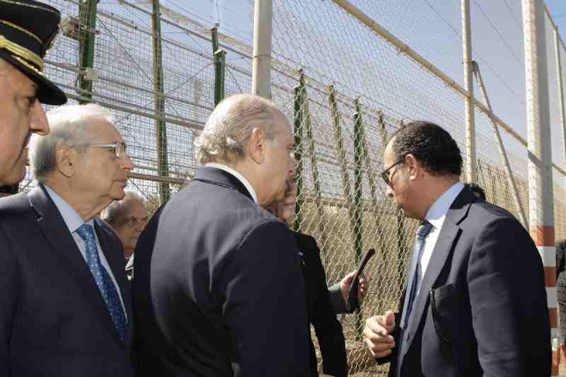 La visita del ministro del Interior a Melilla en imágenes