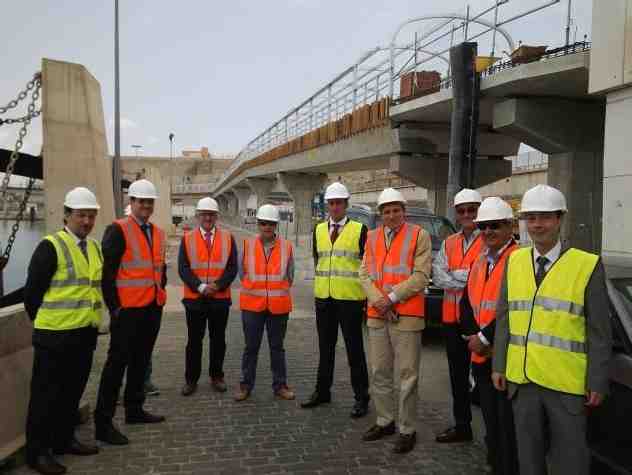 Empresarios españoles y marroquíes visitan en Melilla las obras del Proyecto PLATEMES