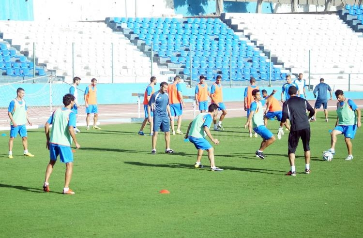 La U.D. Melilla sube un punto de intensidad en el entrenamiento