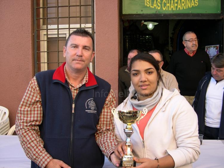 María del Carmen Montero, segunda clasificada y pieza mayor