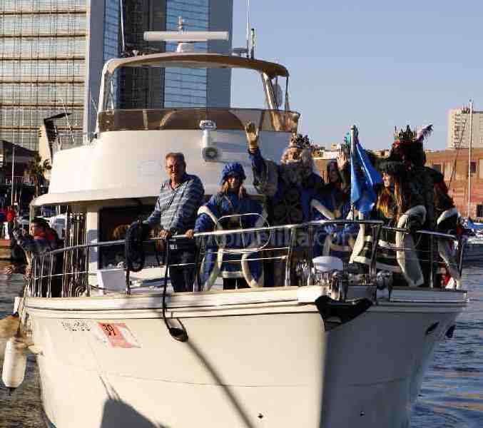 Sus Majestades llegando a Melilla el pasado año