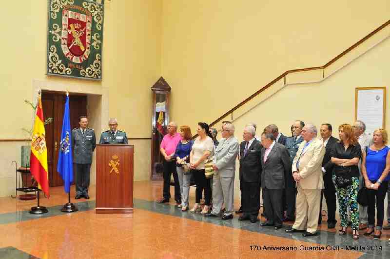 La Guardia Civil de Melilla celebra el 170º aniversario de la fundación del Cuerpo