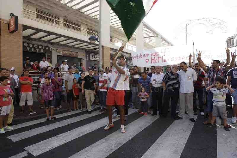 Cientos de melillenses participan en la manifestación pro Palestina convocada por CPM