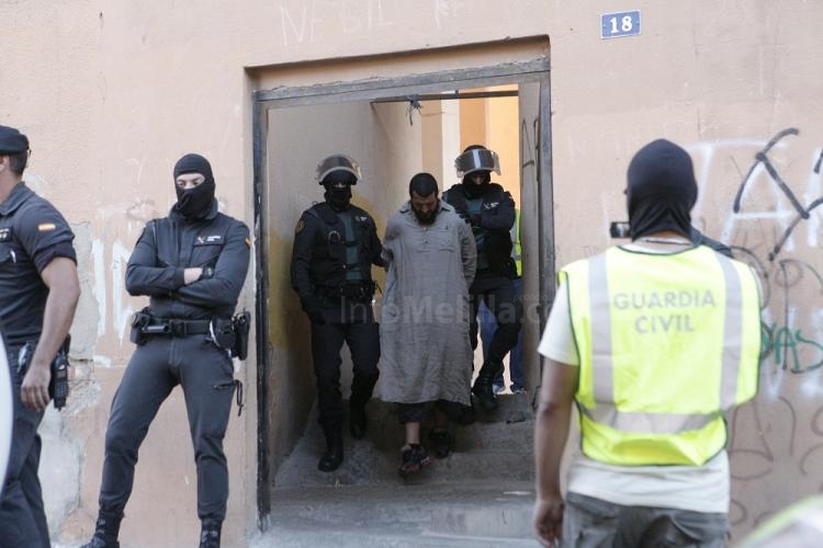 Seis detenidos en Melilla en una operación contra el terrorismo yihadista