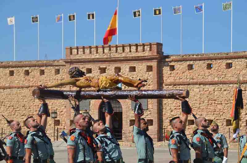 La Iglesia Castrense acogerá mañana la bendición del Cristo de la Buena Muerte del Tercio Gran Capitán 1º de La Legión