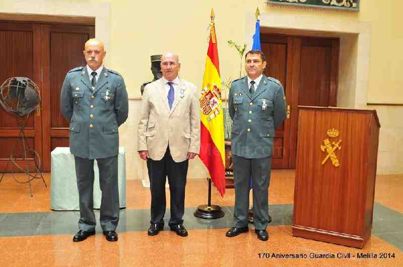 La Guardia Civil de Melilla celebra el 170º aniversario de la fundación del Cuerpo