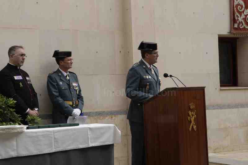La Guardia Civil en Melilla celebra su patrona haciendo balance de un año marcado por la inmigración