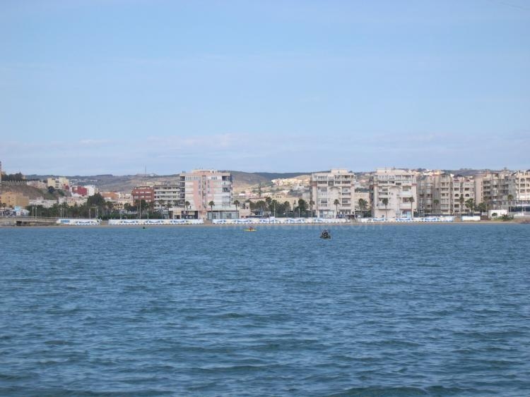 Las aguas de nuestra bahía donde se ha celebrado dicha prueba
