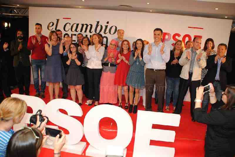 Pedro Sánchez: “Sólo por que entre la ejemplaridad en el Gobierno de Melilla, merece la pena el cambio”