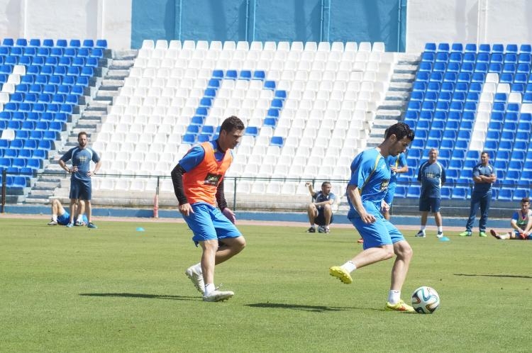 La U.D. Melilla sigue preparando el partido frente al Sevilla Atlético