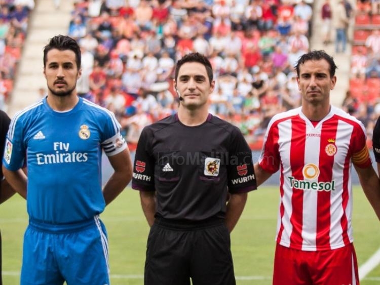 Muñoz Mayordono en el Castilla-Girona de la pasada temporada