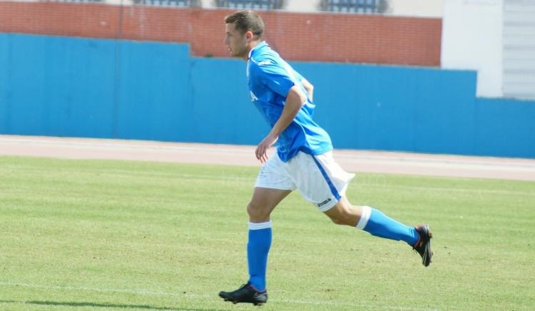 Ali en el día de su debut con el primer equipo de la entidad azulina