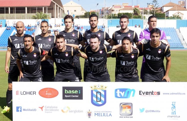 El Real Jaen en la primera vuelta en su visita a Melilla