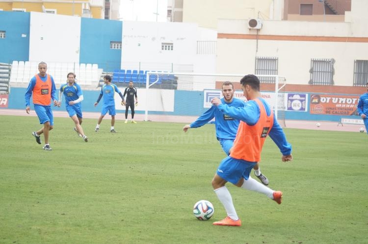 Unión Deportiva Melilla: Último entrenamiento antes de visitar al UCAM Murcia