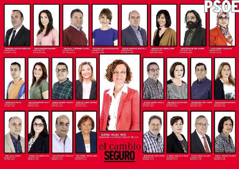 Rojas: “La lista electoral del PSOE es plural, diversa y la que mejor representa a Melilla”