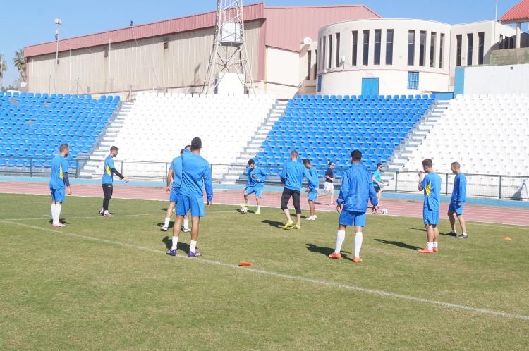 Entrenamiento en el Álvarez Claro con el Real Jaén C.F. en el horizonte