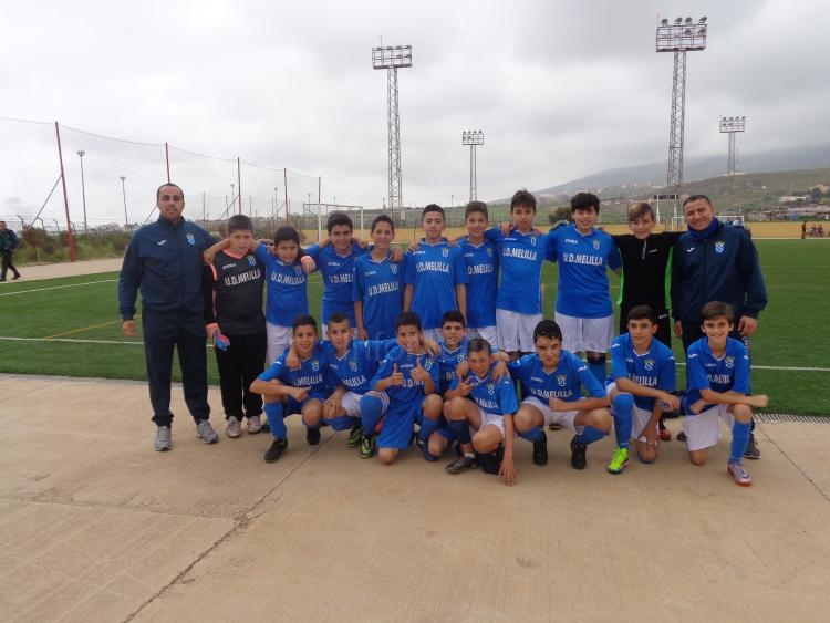 Los infantiles de la U.D Melilla, compañerismo y valores