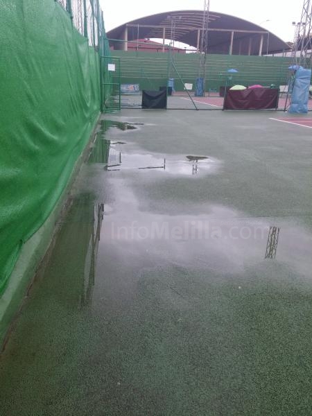 XII Internacional de Tenis Femenino Ciudad de Melilla: Jornada suspendida por las fuertes lluvias matutinas