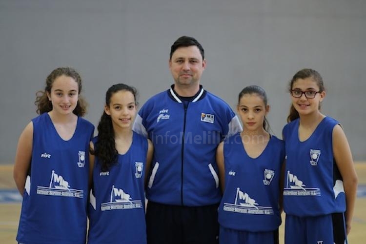 Melilla Baloncesto: Aporta cuatro jugadores y un entrenador a la Selección Minibasket Femenina local