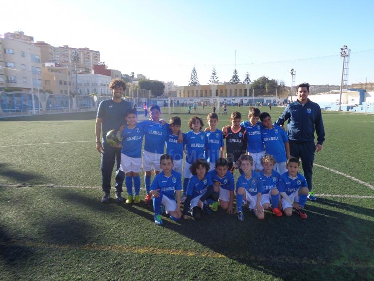 Los benjamines de la U.D Melilla sueñan con el primer equipo