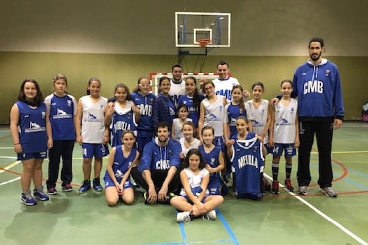 Melilla Baloncesto: El minibasket femenino recibe la visita de Tsiaras y Gatell