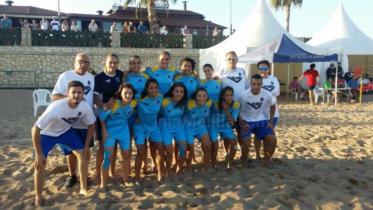 La Selección Melillense acaba sexta en el Campeonato de España de Fútbol Playa Femenino al caer 3-1 con Galicia