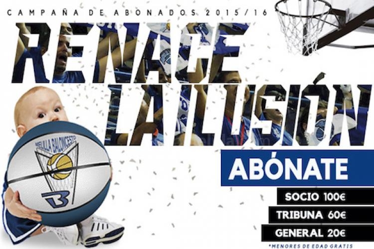 Cartel anunciador de la campaña de abono de Melilla Baloncesto