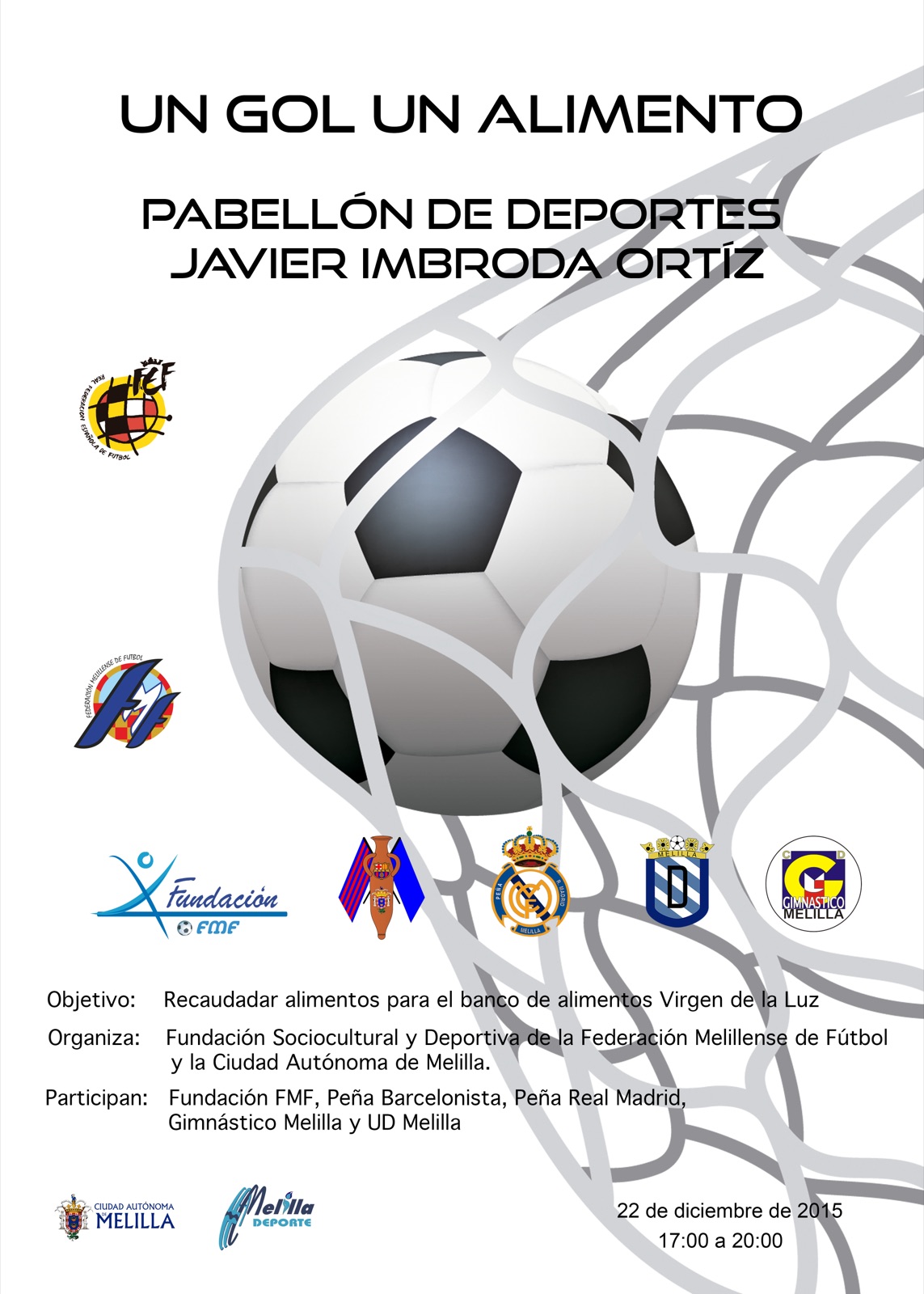‘Un gol-un alimento’, mañana en el pabellón Javier Imbroda desde las 17:00 horas