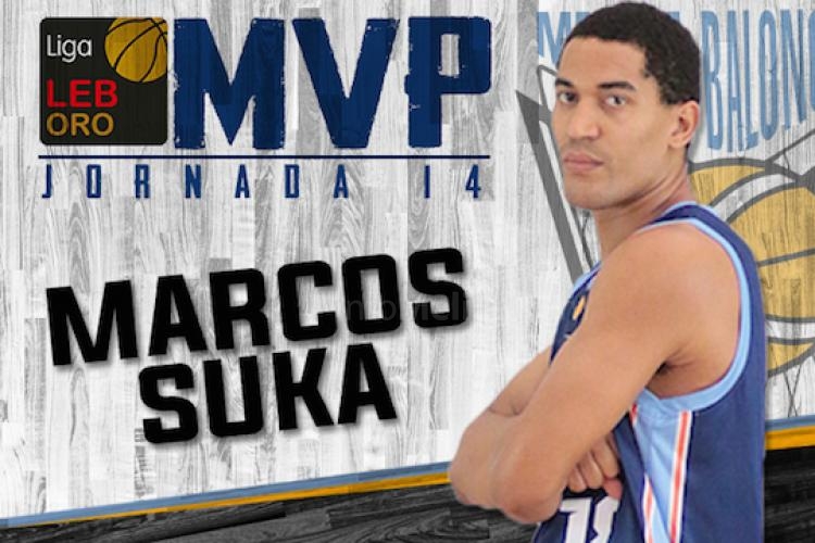 Baloncesto Liga LEB: Marcos Suka MVP de la jornada 14