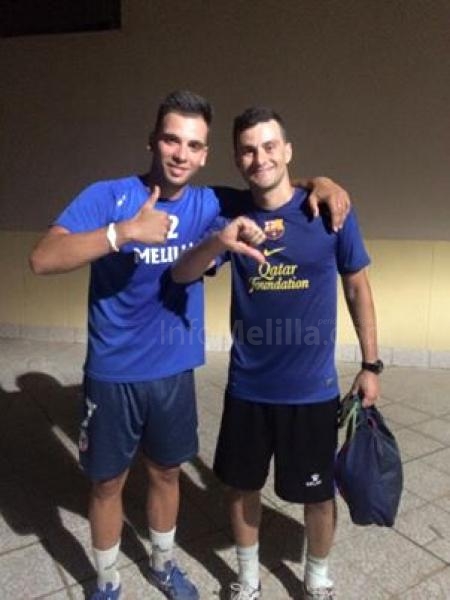 Kiko -jugador de MelillaFS- y Wagner, eran grandes amigos