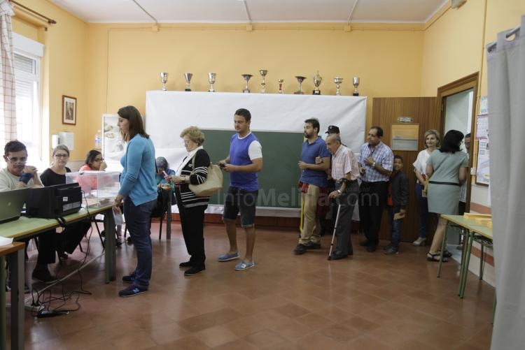 Aumenta el nivel de participación provisional en Melilla hasta el 43,43 por ciento