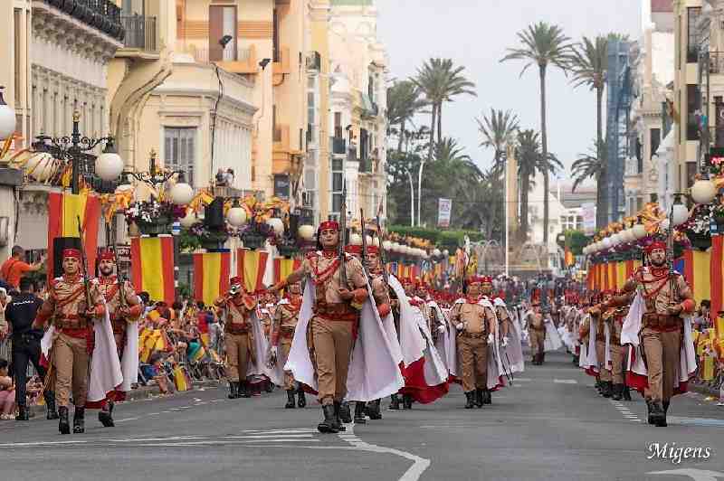 Regulares Melilla 52 y la Compañía de Mar de Melilla participarán en el desfile del Día de la Fiesta Nacional en Madrid