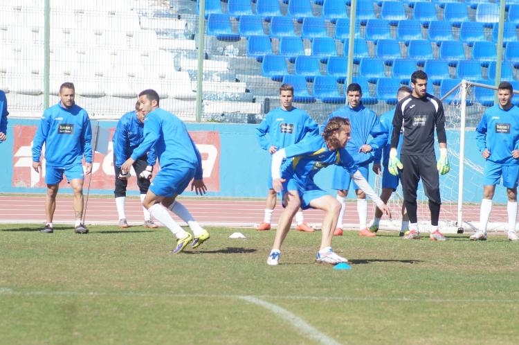 Unión Deportiva Melilla: Último entrenamiento antes del partido en Cádiz