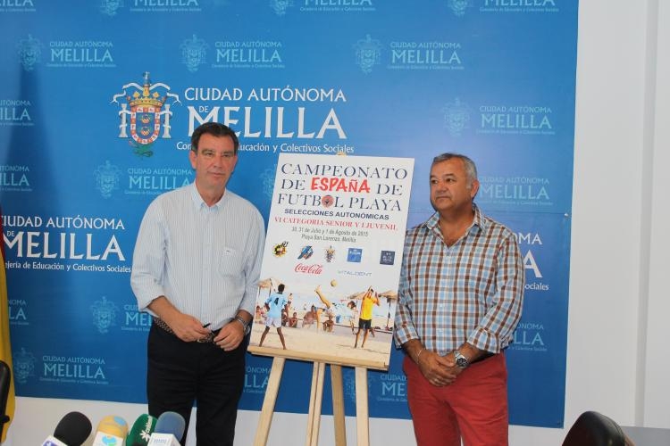 Presentado el cartel del Campeonato de España de Selecciones Autonómicas de Fútbol Playa