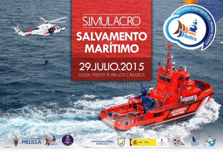 Melilla Nautica organiza un simulacro de rescate en el mar