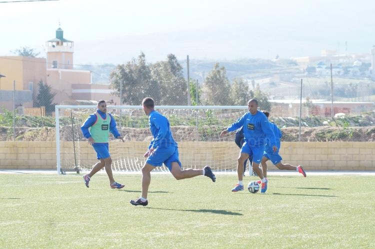 La U.D. Melilla continúa preparando el partido de Lucena