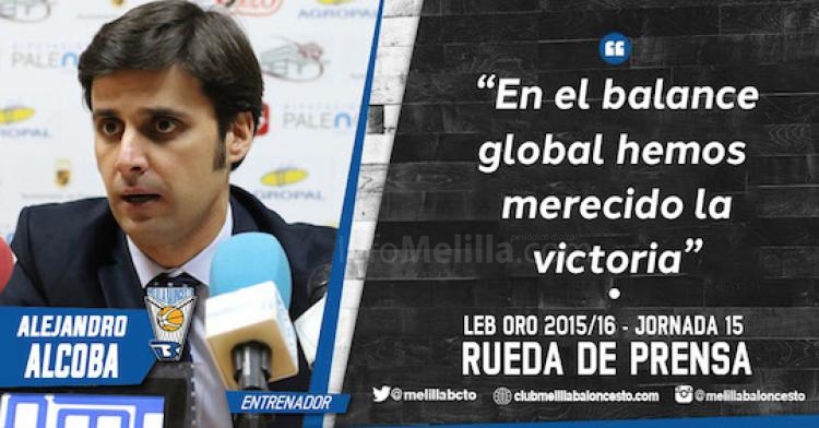 Alejandro Alcoba: "En el balance global hemos merecido la victoria"