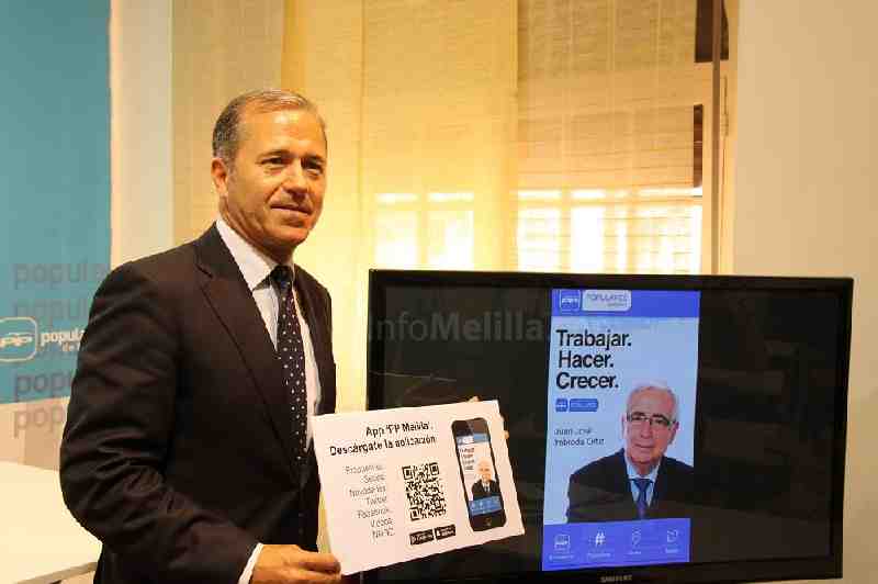 Miguel Marín presentando la nueva app