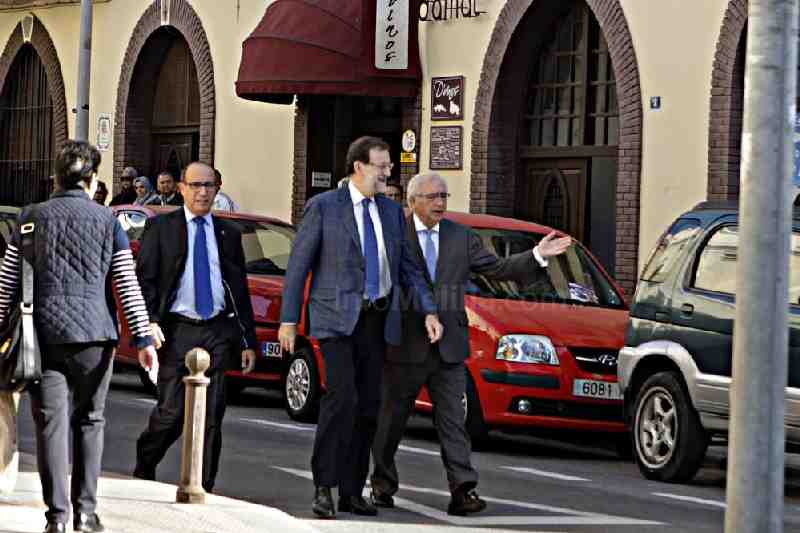 Mariano Rajoy pide el apoyo de los melillenses para poder seguir ocupándose de los problemas o asuntos que les preocupan